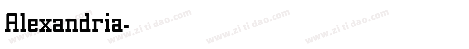 Alexandria字体转换