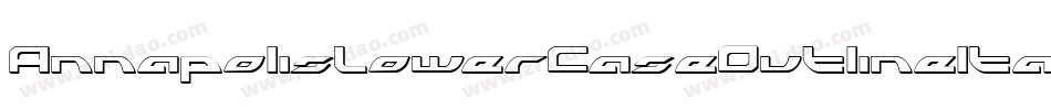 AnnapolisLowerCaseOutlineItalic-l3x0字体转换