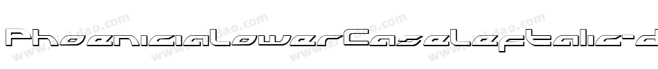 PhoeniciaLowerCaseLeftalic-d4ZZ字体转换 PhoeniciaLowerCaseLeftalic-d4ZZ字体转换