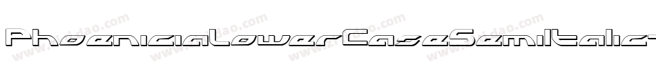 PhoeniciaLowerCaseSemiItalic-P677字体转换