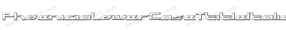 PhoeniciaLowerCaseTtitleItalic-Y2Y2字体转换 PhoeniciaLowerCaseTtitleItalic-Y2Y2字体转换