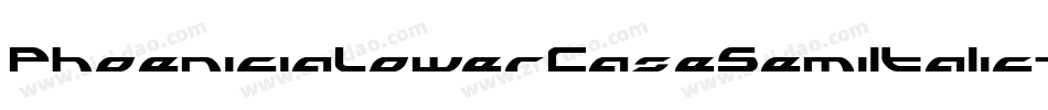PhoeniciaLowerCaseSemiItalic-P677字体转换