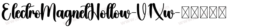 ElectroMagnetHollow-V1Xw字体转换