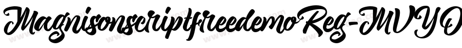 MagnisonscriptfreedemoReg-MVYOp字体转换