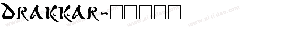 Drakkar字体转换