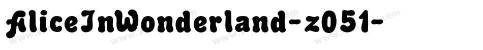 AliceInWonderland-z051字体转换