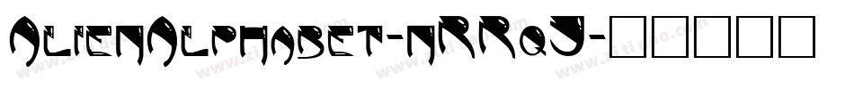 AlienAlphabet-nRRqJ字体转换
