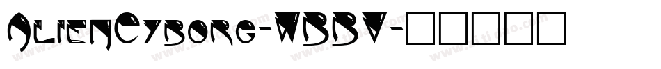 AlienCyborg-WBBV字体转换