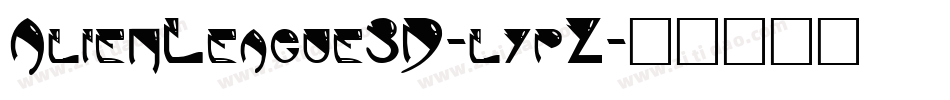 AlienLeague3D-lypZ字体转换
