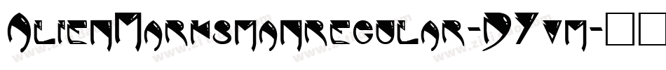 AlienMarksmanregular-DYvm字体转换