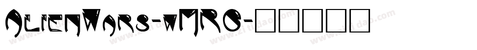 AlienWars-wMR6字体转换