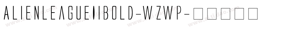 AlienLeagueIiBold-wzWP字体转换