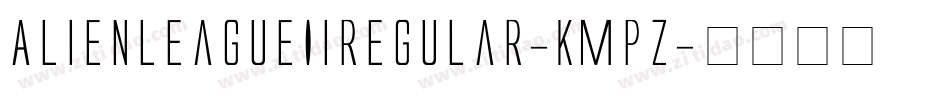 AlienLeagueIiRegular-KmpZ字体转换