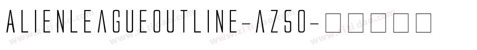 AlienLeagueOutline-az5o字体转换