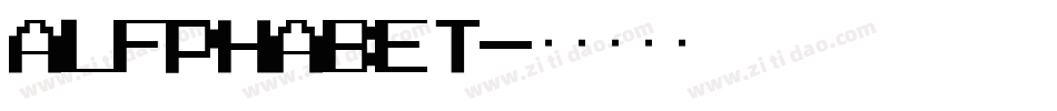 Alfphabet字体转换