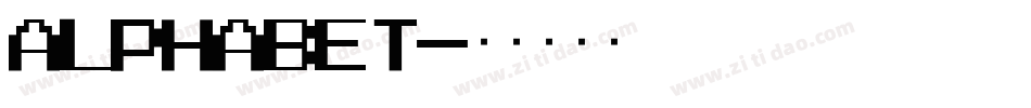 Alphabet字体转换
