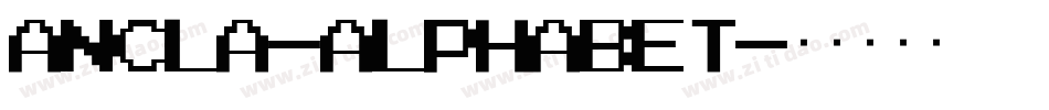 Ancla-Alphabet字体转换