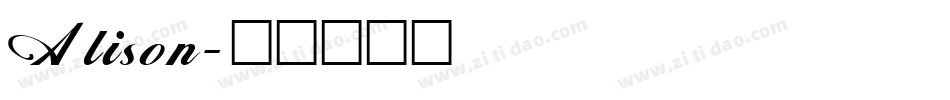 Alison字体转换