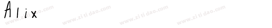 Alix字体转换