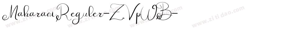 MaharaniReguler-ZVpWB字体转换