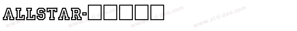 AllStar字体转换