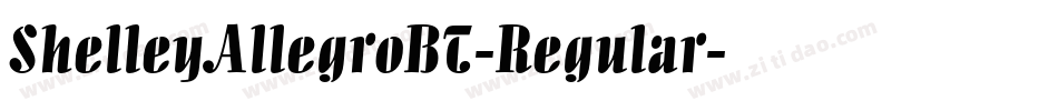 ShelleyAllegroBT-Regular字体转换