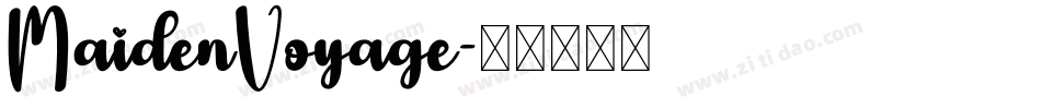 MaidenVoyage字体转换