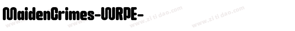 MaidenCrimes-WRPE字体转换