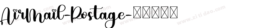AirMail-Postage字体转换