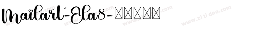 Mailart-Ela8字体转换