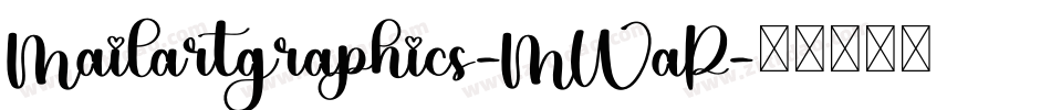 Mailartgraphics-MWaP字体转换