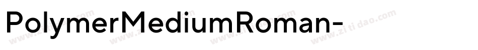 PolymerMediumRoman字体转换