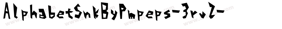 AlphabetSnkByPmpeps-3rvZ字体转换