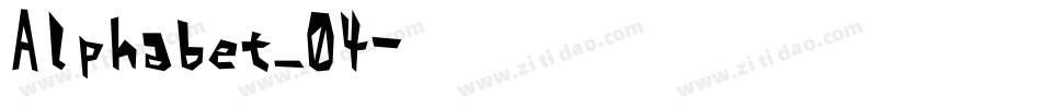 Alphabet_04字体转换