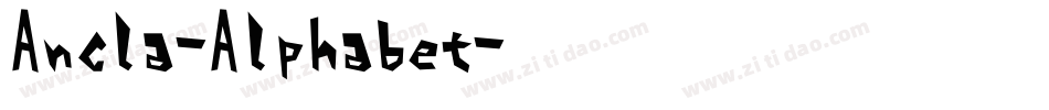 Ancla-Alphabet字体转换
