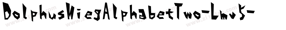 DolphusMiegAlphabetTwo-Lmv5字体转换