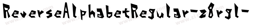 ReverseAlphabetRegular-z8rgl字体转换