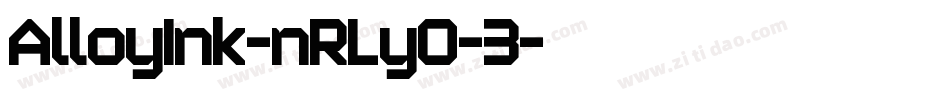 AlloyInk-nRLyO-3字体转换