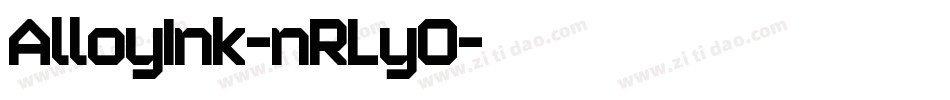 AlloyInk-nRLyO字体转换