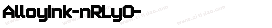 AlloyInk-nRLyO字体转换