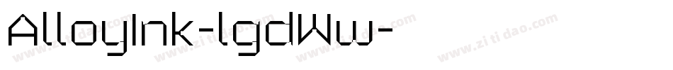 AlloyInk-lgdWw字体转换