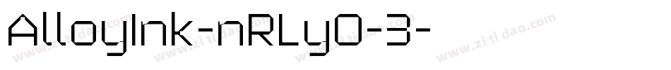 AlloyInk-nRLyO-3字体转换