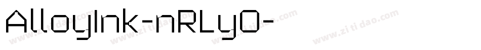AlloyInk-nRLyO字体转换