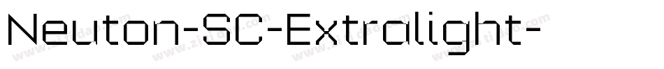 Neuton-SC-Extralight字体转换