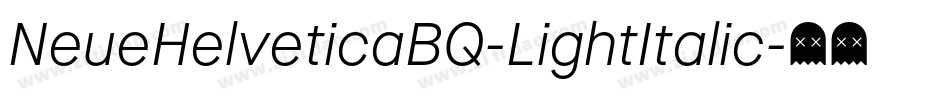 NeueHelveticaBQ-LightItalic字体转换