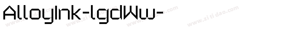 AlloyInk-lgdWw字体转换