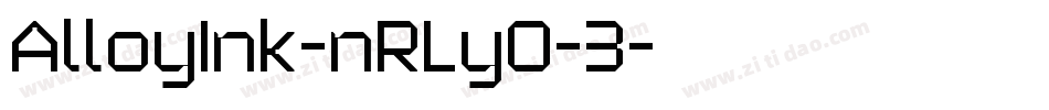 AlloyInk-nRLyO-3字体转换