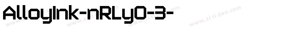 AlloyInk-nRLyO-3字体转换