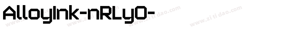 AlloyInk-nRLyO字体转换