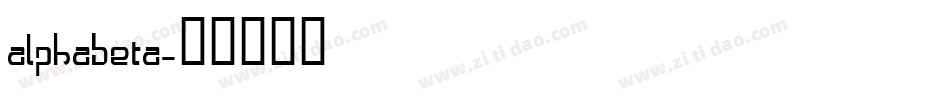 Alphabeta字体转换